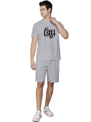 Men's Co-Ord Set for Casual Wear | Cotton Fabric | Pull On T-Shirt & Shorts | Clothing Set Crafted with Comfort Fit & High Performance for Everyday Wear