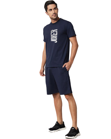 Men's Co-Ord Set for Casual Wear | Cotton Fabric | Pull On T-Shirt & Shorts | Clothing Set Crafted with Comfort Fit & High Performance for Everyday Wear