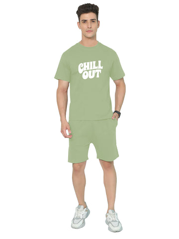 Men's Co-Ord Set for Casual Wear | Cotton Fabric | Pull On T-Shirt & Shorts | Clothing Set Crafted with Comfort Fit & High Performance for Everyday Wear