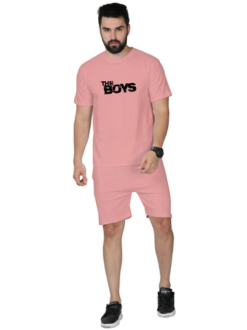 Men's Co-Ord Set for Casual Wear | Cotton Fabric | Pull On T-Shirt & Shorts | Clothing Set Crafted with Comfort Fit & High Performance for Everyday Wear