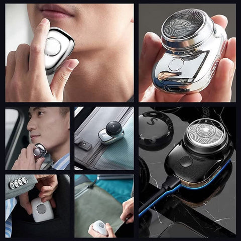 Portable Mini Wireless Electric Shaver | New Upgrade Rechargeable, Easy to Carry, One-Button Use Suitable for Home,Car,Travel Mini Electric Razor Shavers for Men