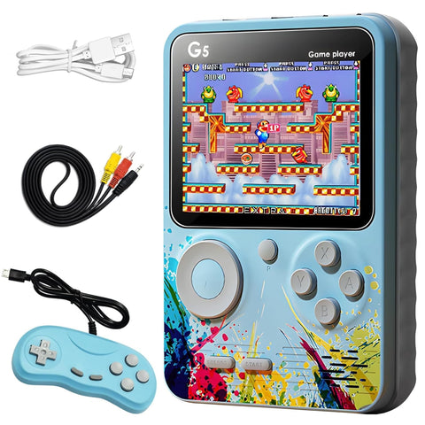 500 in 1 Retro Game Box, Best Birthday/Return Gift for Kids, 500 Games Like Contra, Tank, Bomber Man, etc., Handheld Classic Game PAD Can Play On TV