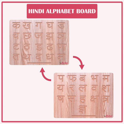 Capital & Small, Cursive and Hindi Alphabet Tracking Board With Dummy Pencil To Write | Learning and Educational Board Toys for 2+ Years Old Kids